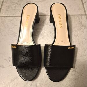 PRADA small heel slip sandals, US 6.5